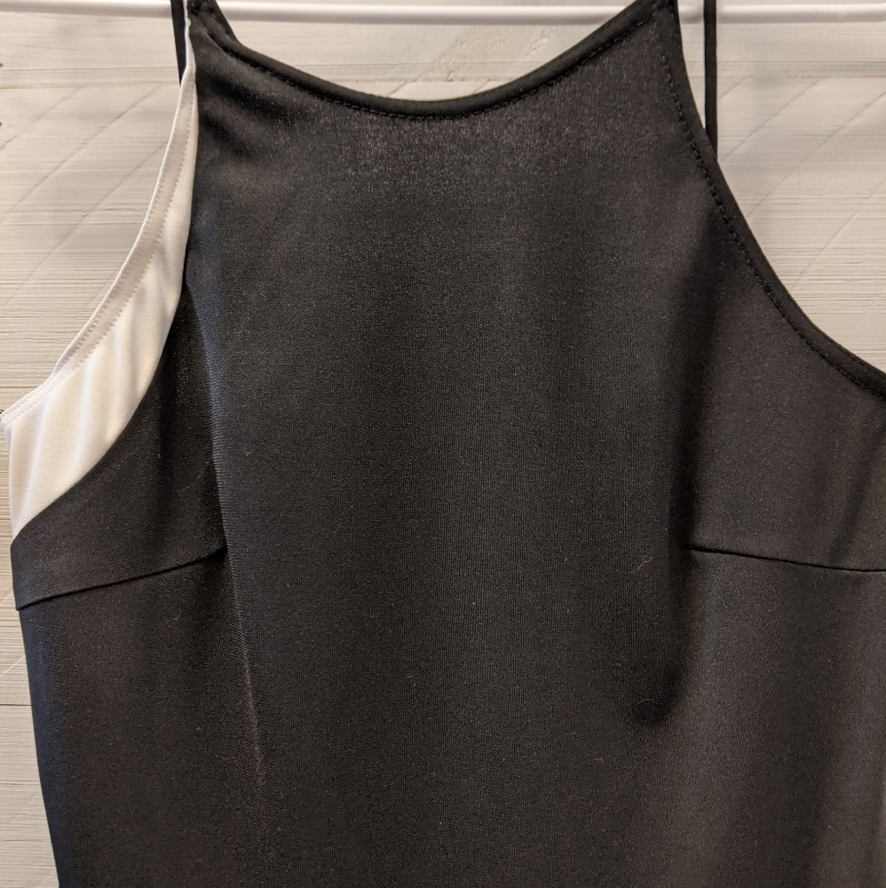 🔳 Jump Apparel Co. Women's Black & White Asymmetrical dress; Size: 9/10 - Picture 6 of 6
